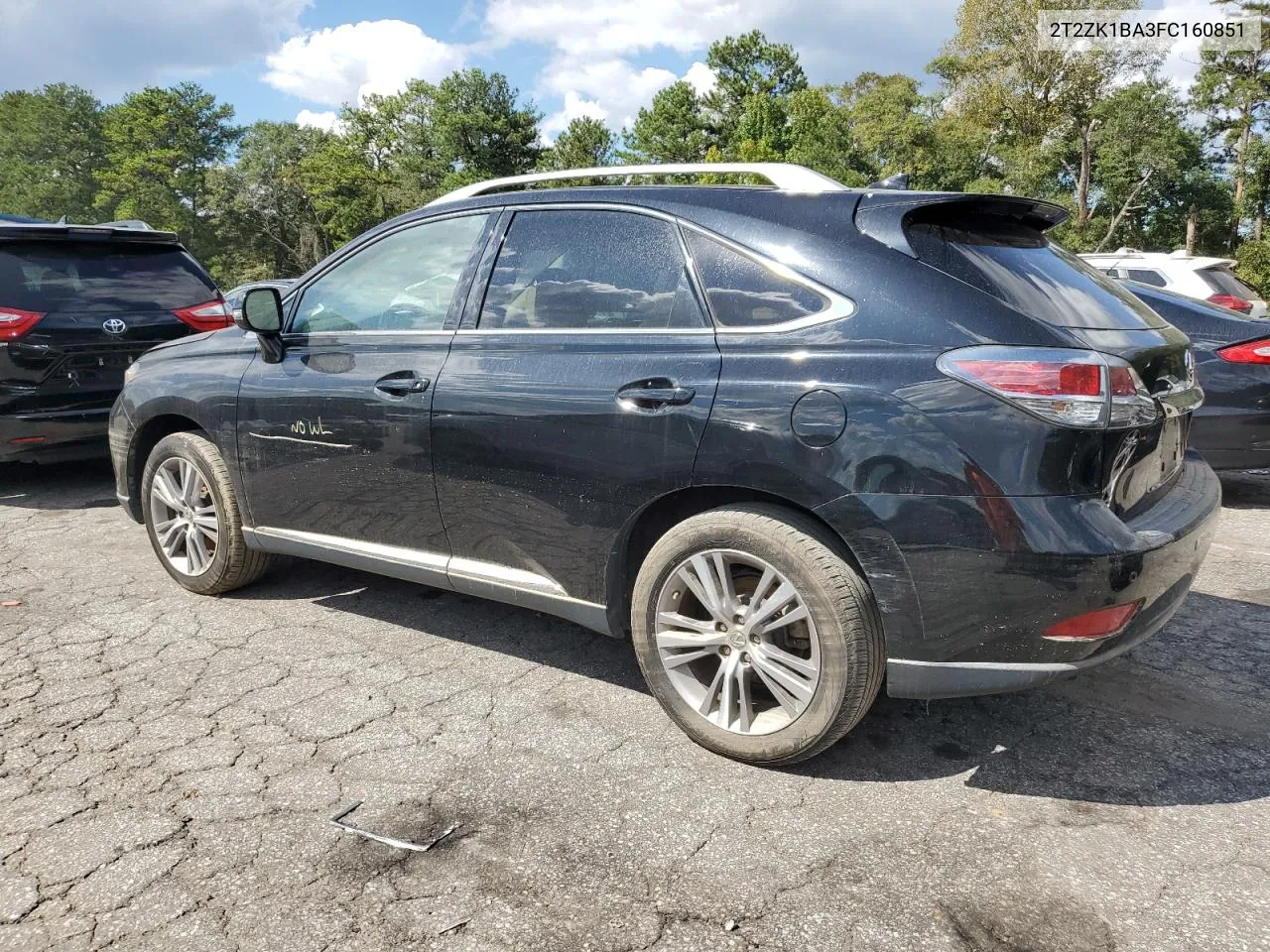 2015 Lexus Rx 350 VIN: 2T2ZK1BA3FC160851 Lot: 73990324