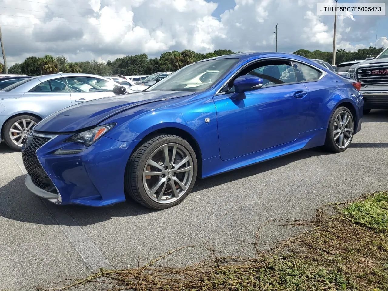 2015 Lexus Rc 350 VIN: JTHHE5BC7F5005473 Lot: 73991844