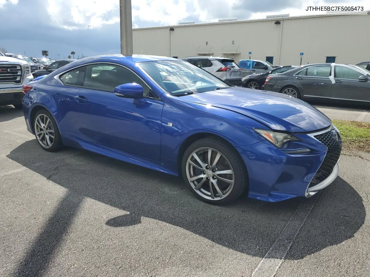 2015 Lexus Rc 350 VIN: JTHHE5BC7F5005473 Lot: 73991844