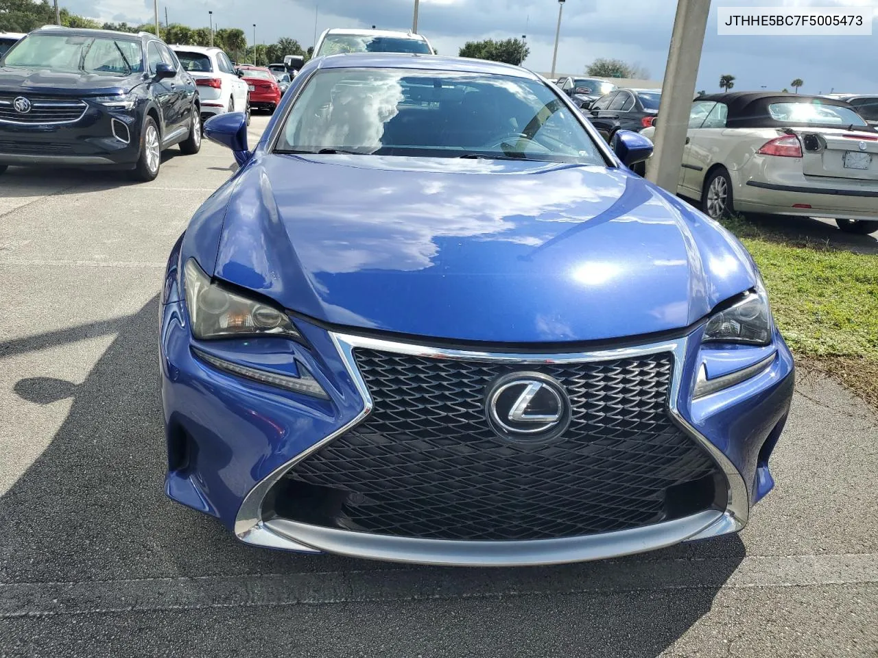 2015 Lexus Rc 350 VIN: JTHHE5BC7F5005473 Lot: 73991844