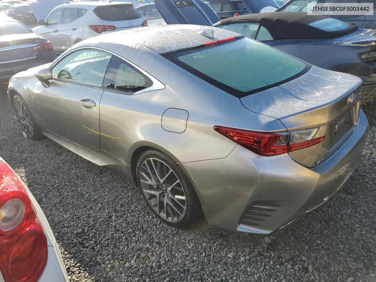 2015 Lexus Rc 350 VIN: JTHSE5BC0F5003442 Lot: 74001754