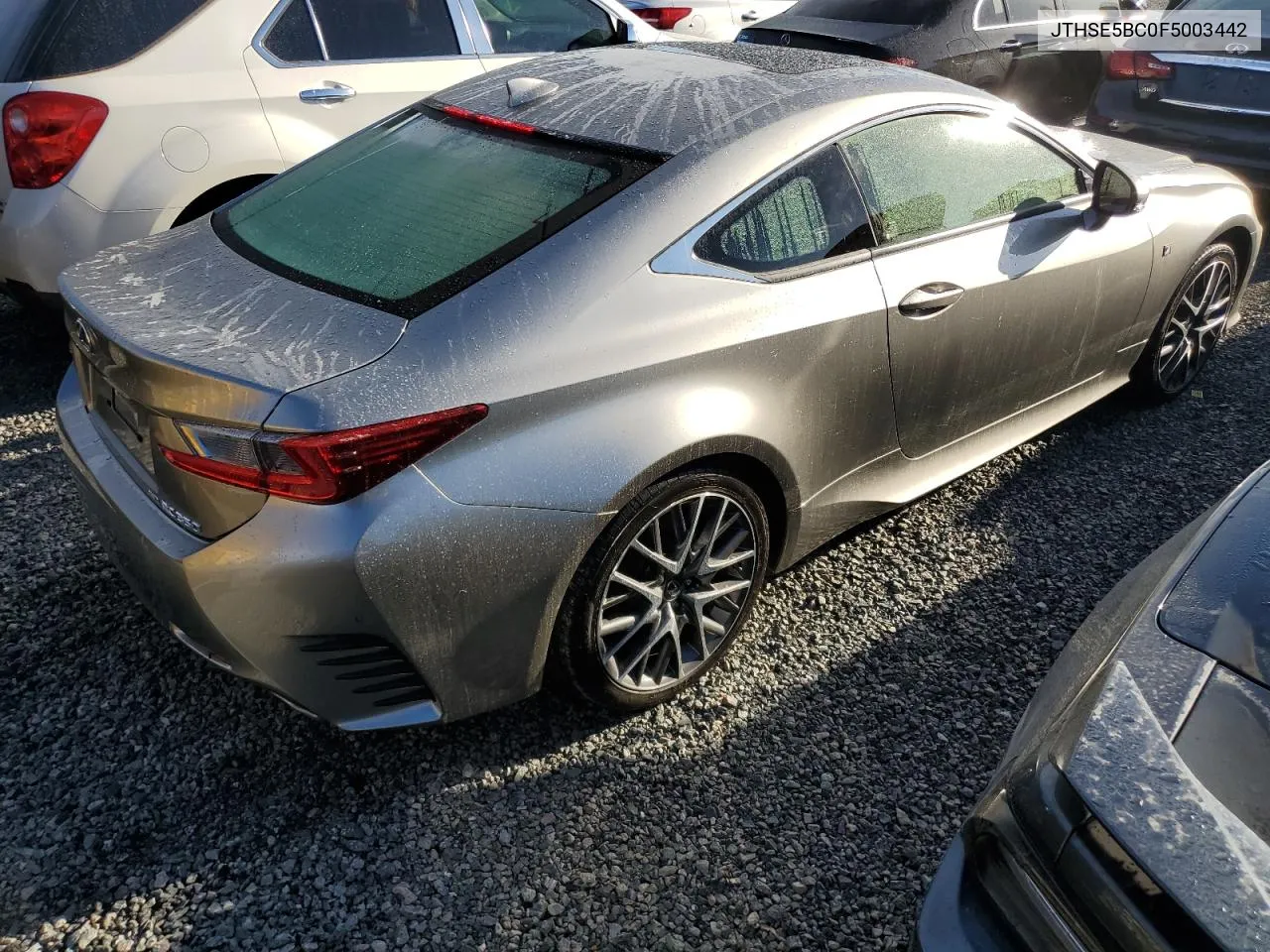 2015 Lexus Rc 350 VIN: JTHSE5BC0F5003442 Lot: 74001754