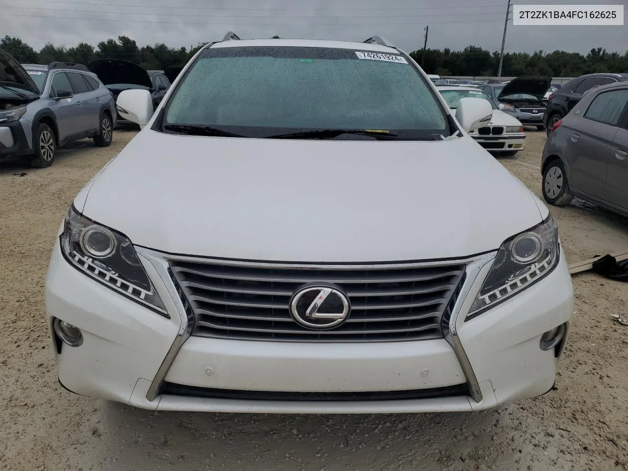 2015 Lexus Rx 350 VIN: 2T2ZK1BA4FC162625 Lot: 74261924