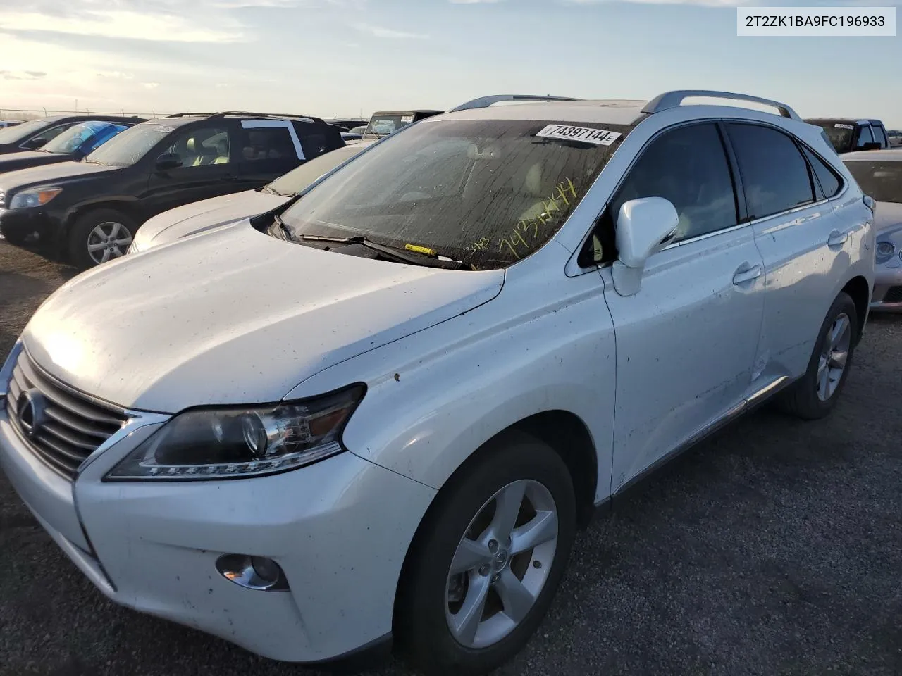 2015 Lexus Rx 350 VIN: 2T2ZK1BA9FC196933 Lot: 74397144