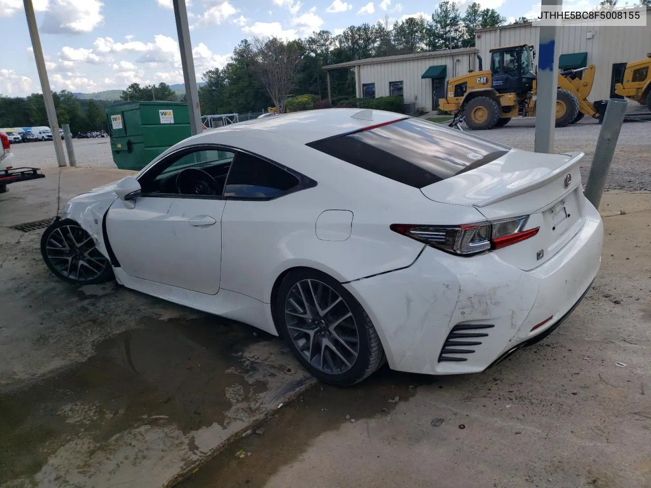 2015 Lexus Rc 350 VIN: JTHHE5BC8F5008155 Lot: 74446914