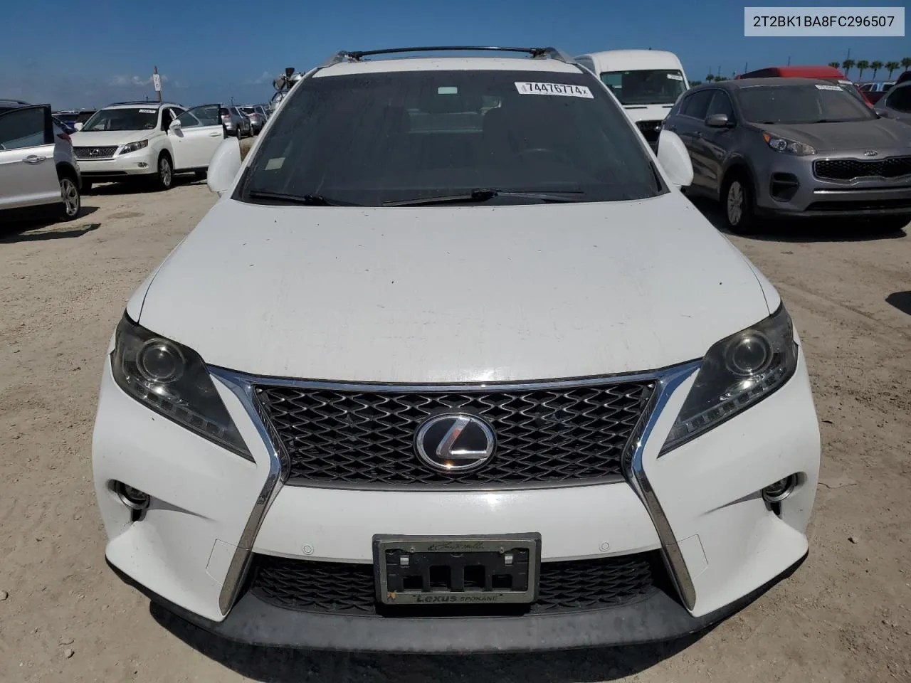 2015 Lexus Rx 350 Base VIN: 2T2BK1BA8FC296507 Lot: 74476774