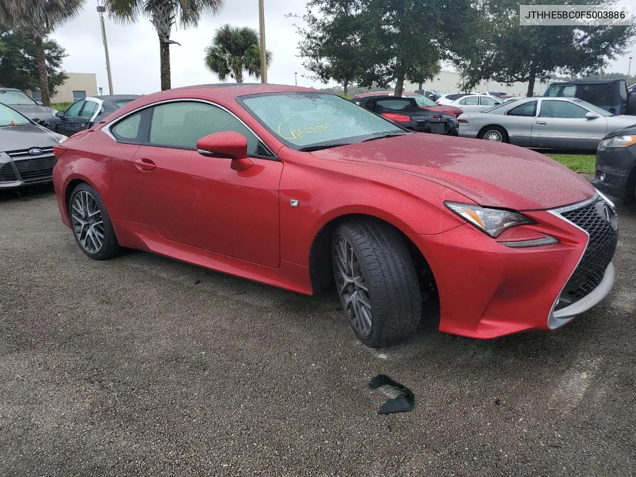 2015 Lexus Rc 350 VIN: JTHHE5BC0F5003886 Lot: 74588314