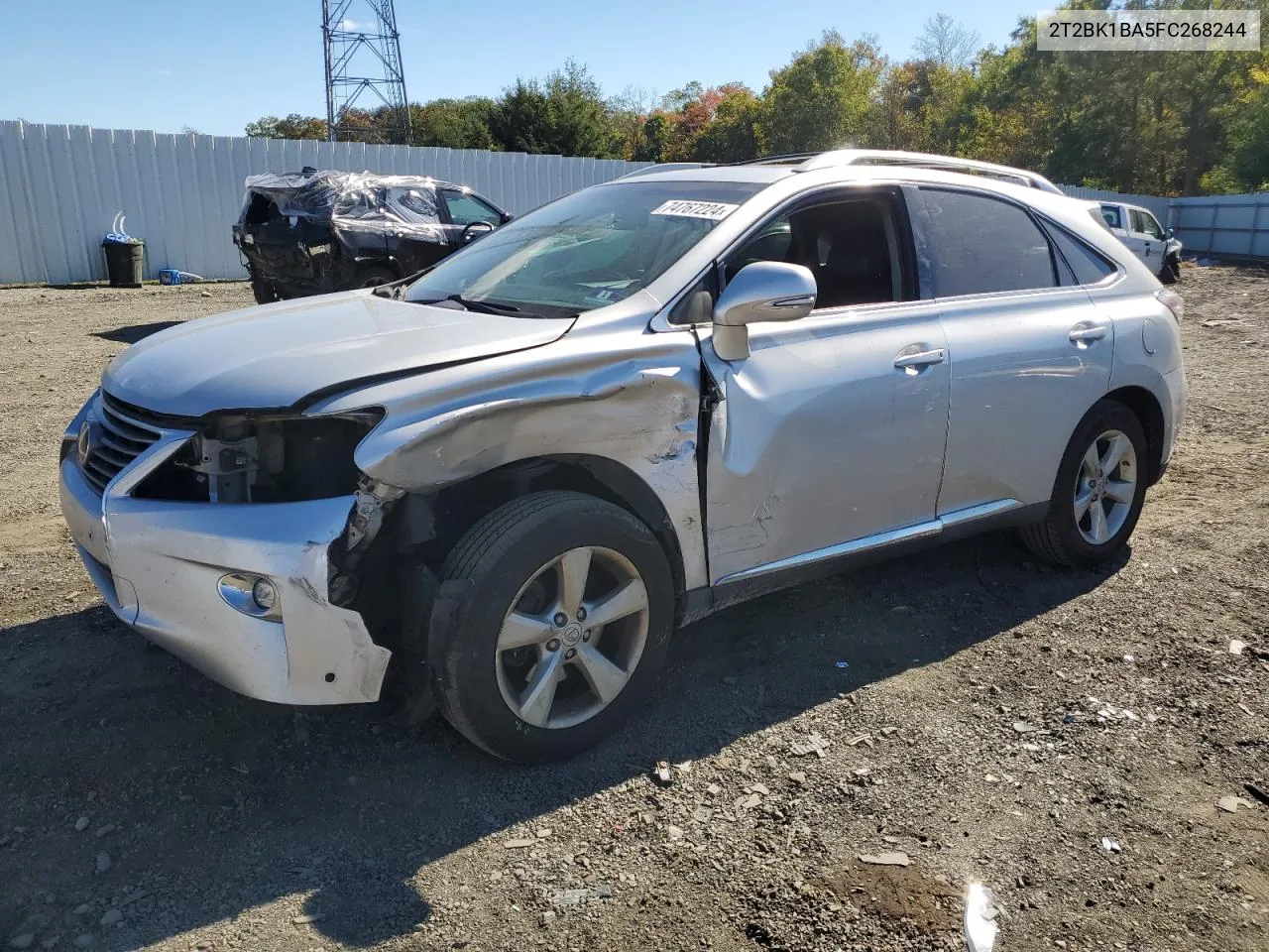 2015 Lexus Rx 350 Base VIN: 2T2BK1BA5FC268244 Lot: 74767224