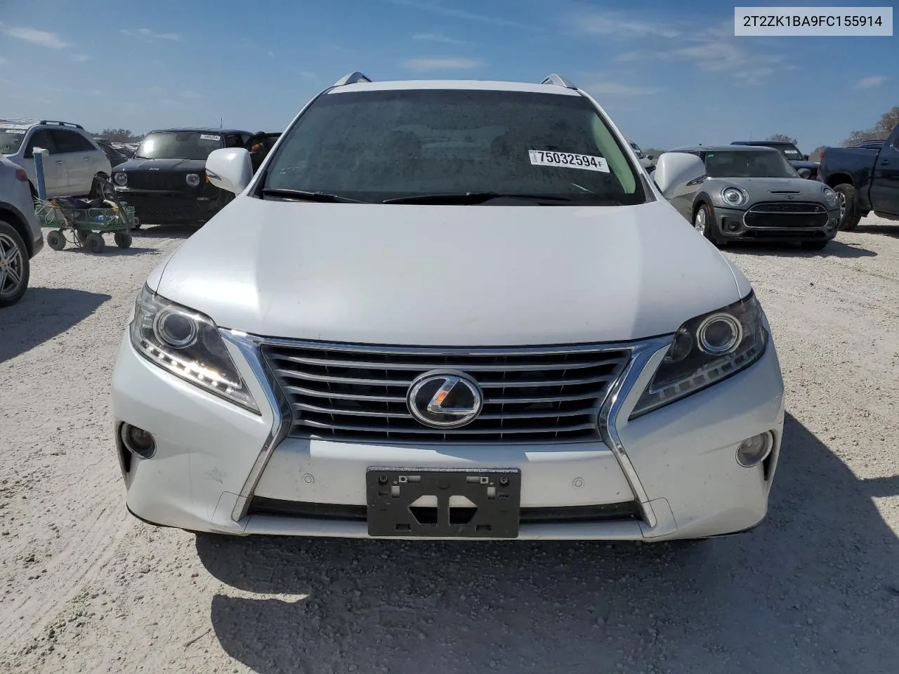 2015 Lexus Rx 350 VIN: 2T2ZK1BA9FC155914 Lot: 75032594