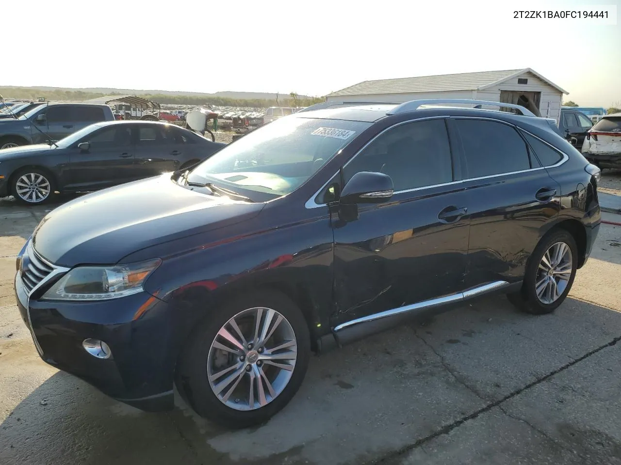 2015 Lexus Rx 350 VIN: 2T2ZK1BA0FC194441 Lot: 75336184