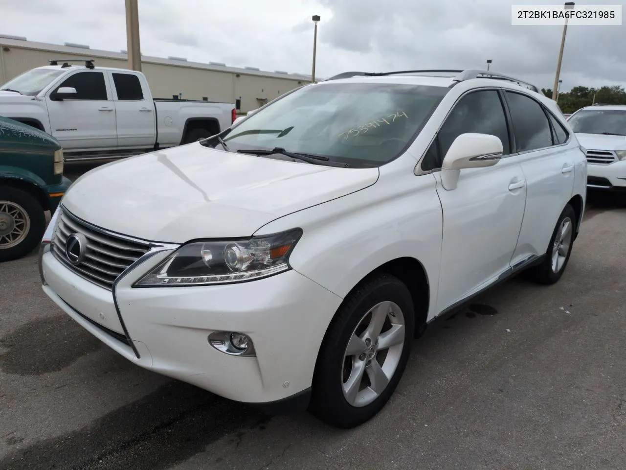 2015 Lexus Rx 350 Base VIN: 2T2BK1BA6FC321985 Lot: 75341474