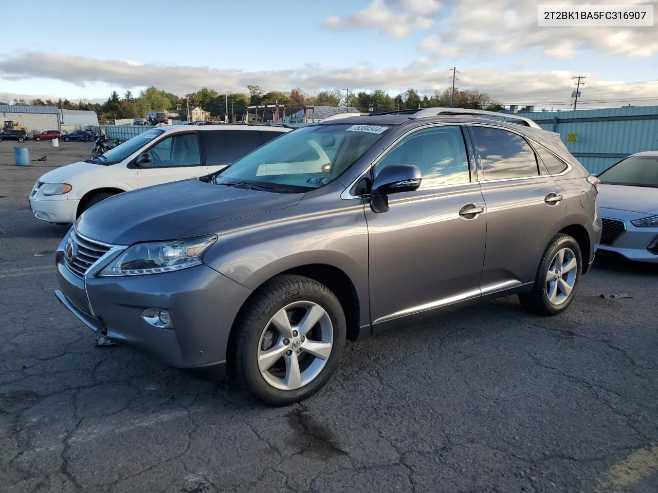 2015 Lexus Rx 350 Base VIN: 2T2BK1BA5FC316907 Lot: 75384344