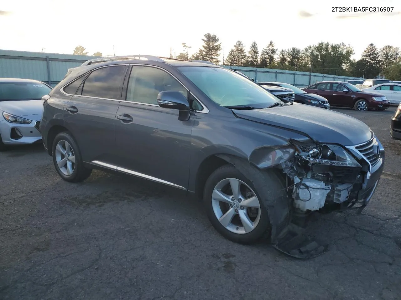 2015 Lexus Rx 350 Base VIN: 2T2BK1BA5FC316907 Lot: 75384344