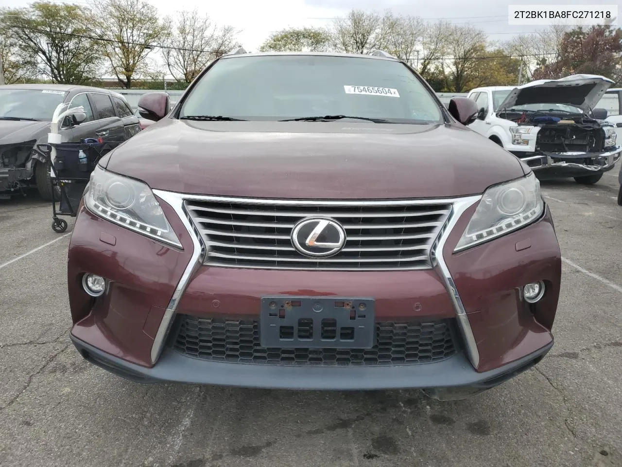 2015 Lexus Rx 350 Base VIN: 2T2BK1BA8FC271218 Lot: 75465604