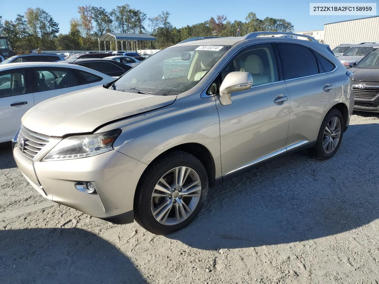 2015 Lexus Rx 350 VIN: 2T2ZK1BA2FC158959 Lot: 75515374