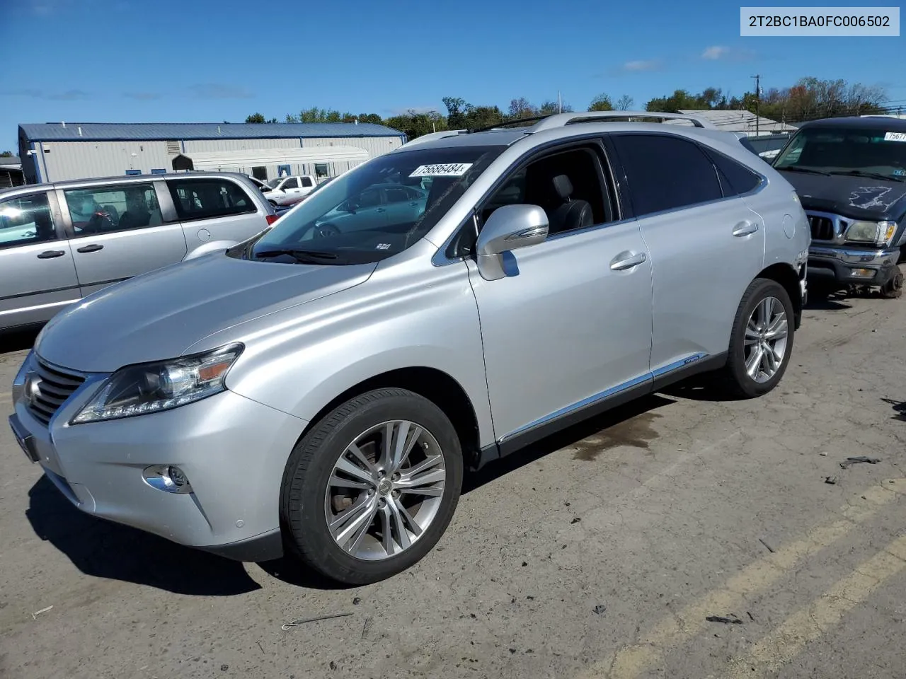 2015 Lexus Rx 450H VIN: 2T2BC1BA0FC006502 Lot: 75686484