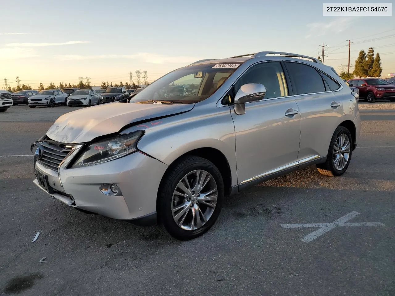 2015 Lexus Rx 350 VIN: 2T2ZK1BA2FC154670 Lot: 75752444