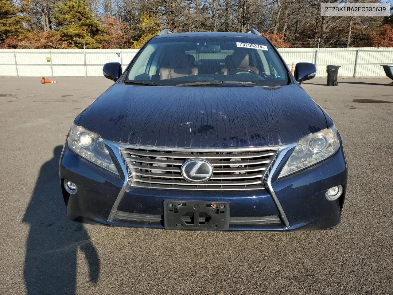 2015 Lexus Rx 350 Base VIN: 2T2BK1BA2FC335639 Lot: 75768374