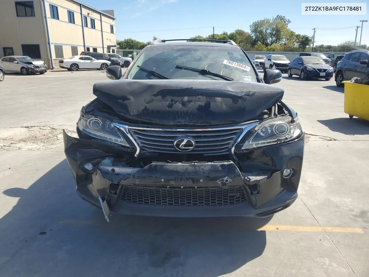 2015 Lexus Rx 350 VIN: 2T2ZK1BA9FC178481 Lot: 76013664