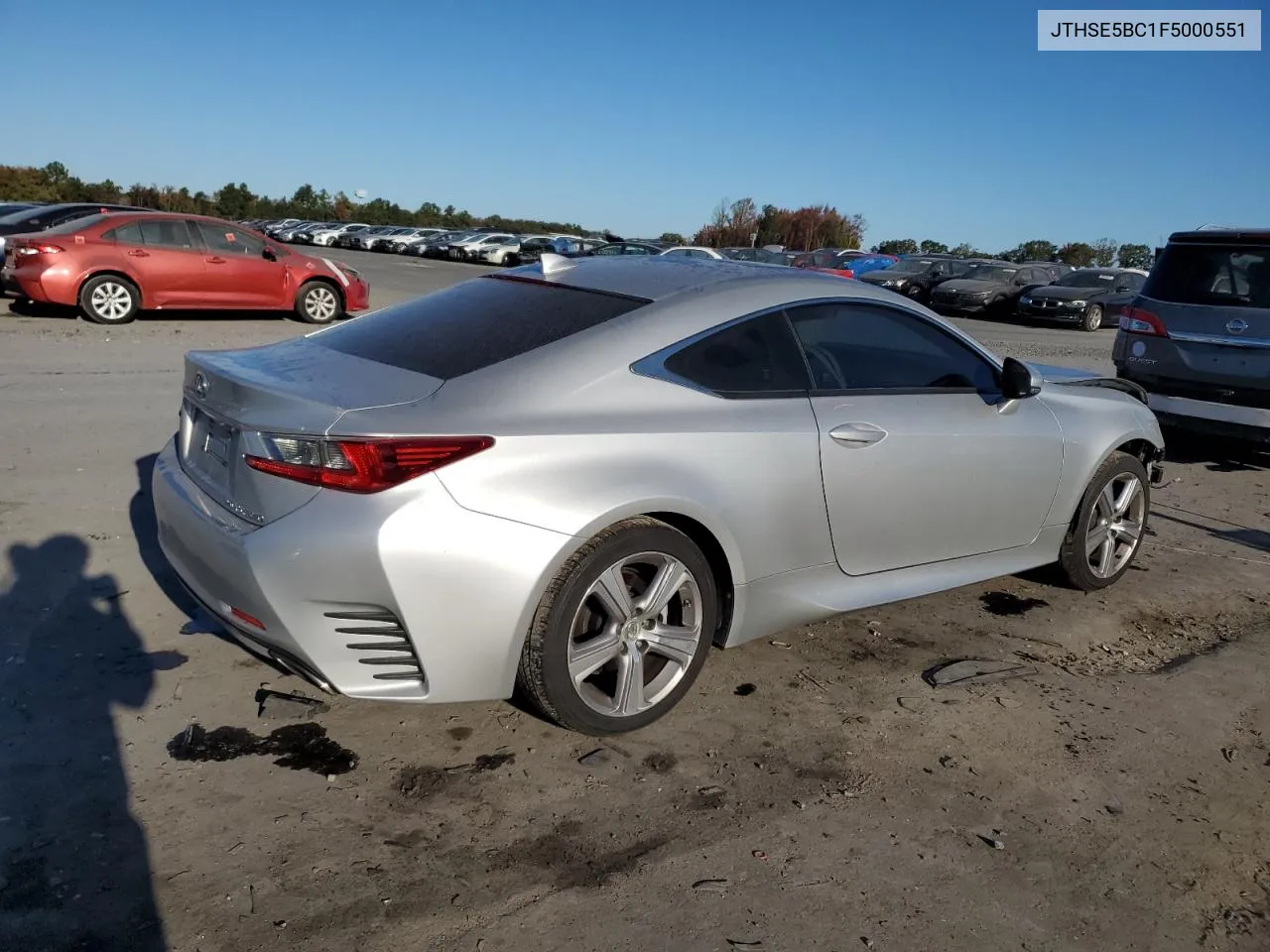 2015 Lexus Rc 350 VIN: JTHSE5BC1F5000551 Lot: 76241364