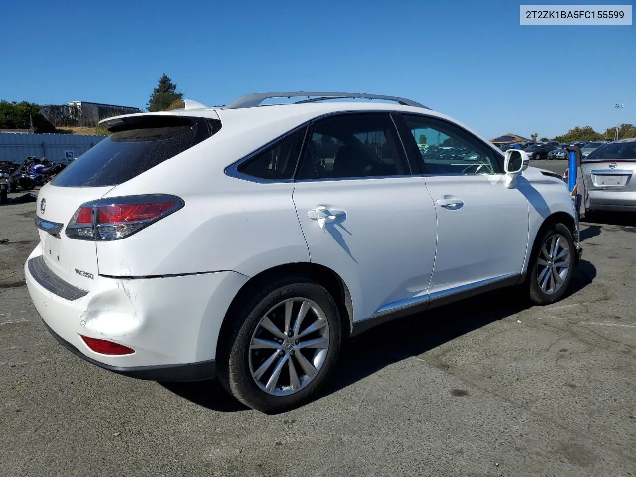 2015 Lexus Rx 350 VIN: 2T2ZK1BA5FC155599 Lot: 76379174