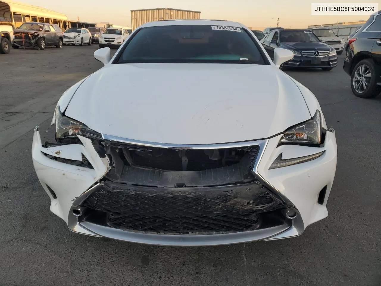 2015 Lexus Rc 350 VIN: JTHHE5BC8F5004039 Lot: 76385284