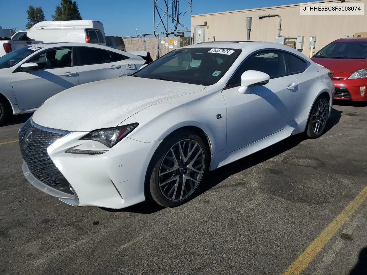 2015 Lexus Rc 350 VIN: JTHHE5BC8F5008074 Lot: 76580524