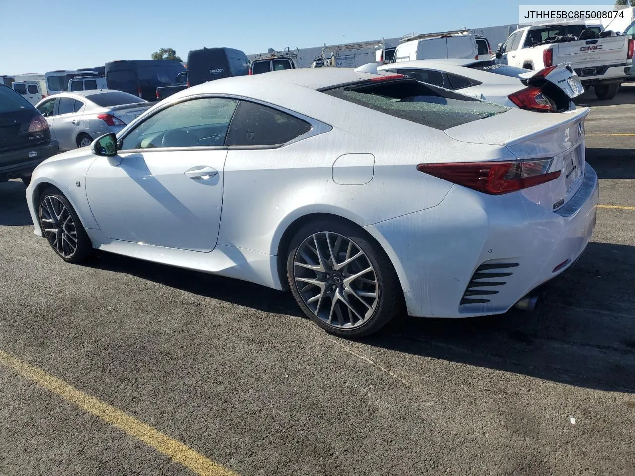 2015 Lexus Rc 350 VIN: JTHHE5BC8F5008074 Lot: 76580524