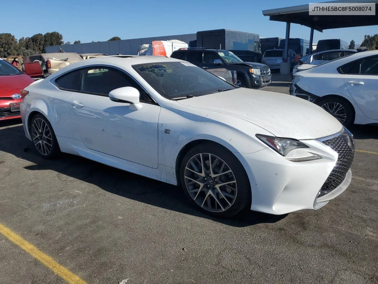 2015 Lexus Rc 350 VIN: JTHHE5BC8F5008074 Lot: 76580524