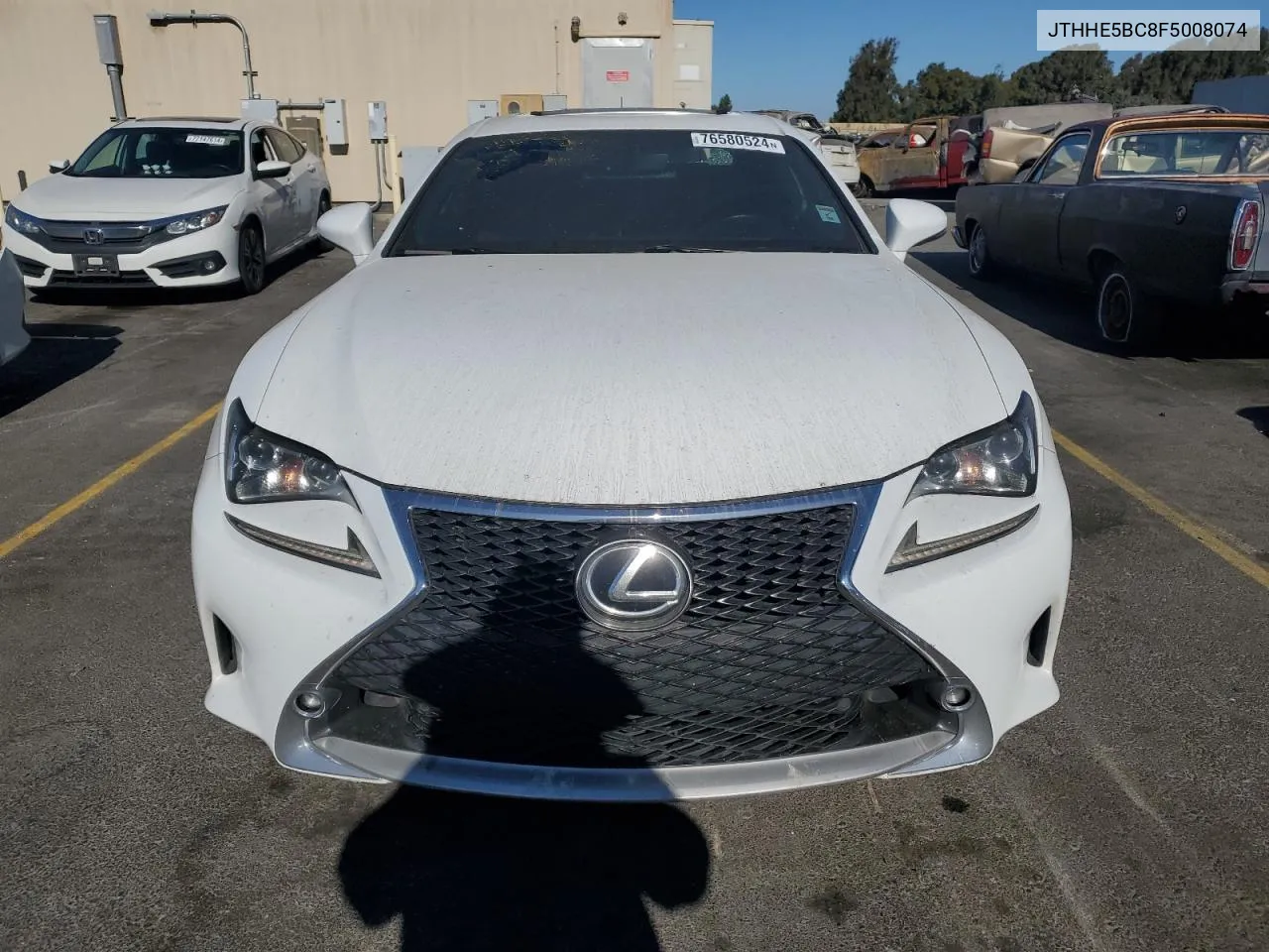 2015 Lexus Rc 350 VIN: JTHHE5BC8F5008074 Lot: 76580524