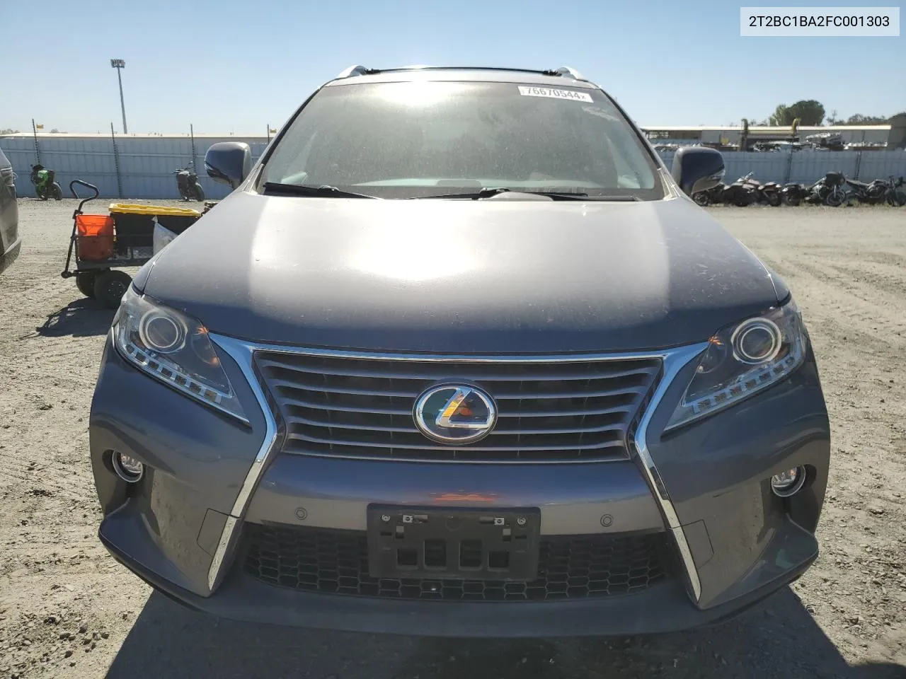 2015 Lexus Rx 450H VIN: 2T2BC1BA2FC001303 Lot: 76670544