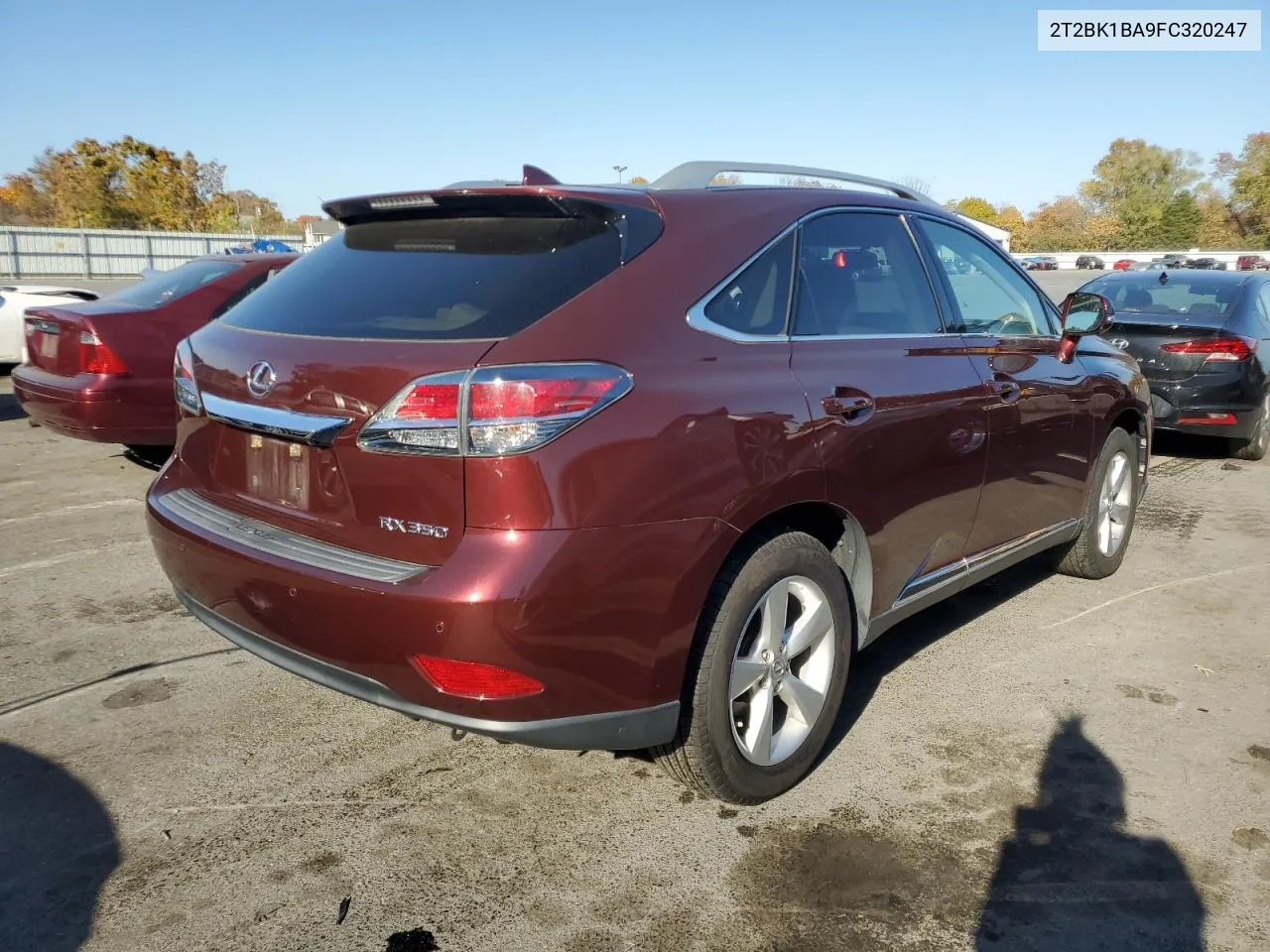 2015 Lexus Rx 350 Base VIN: 2T2BK1BA9FC320247 Lot: 77069644