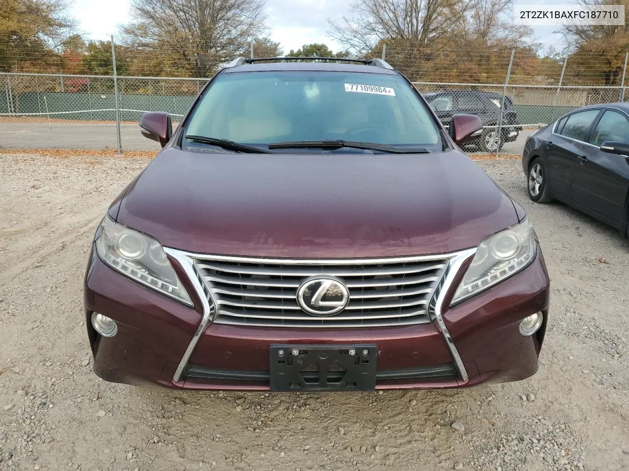 2015 Lexus Rx 350 VIN: 2T2ZK1BAXFC187710 Lot: 77109984