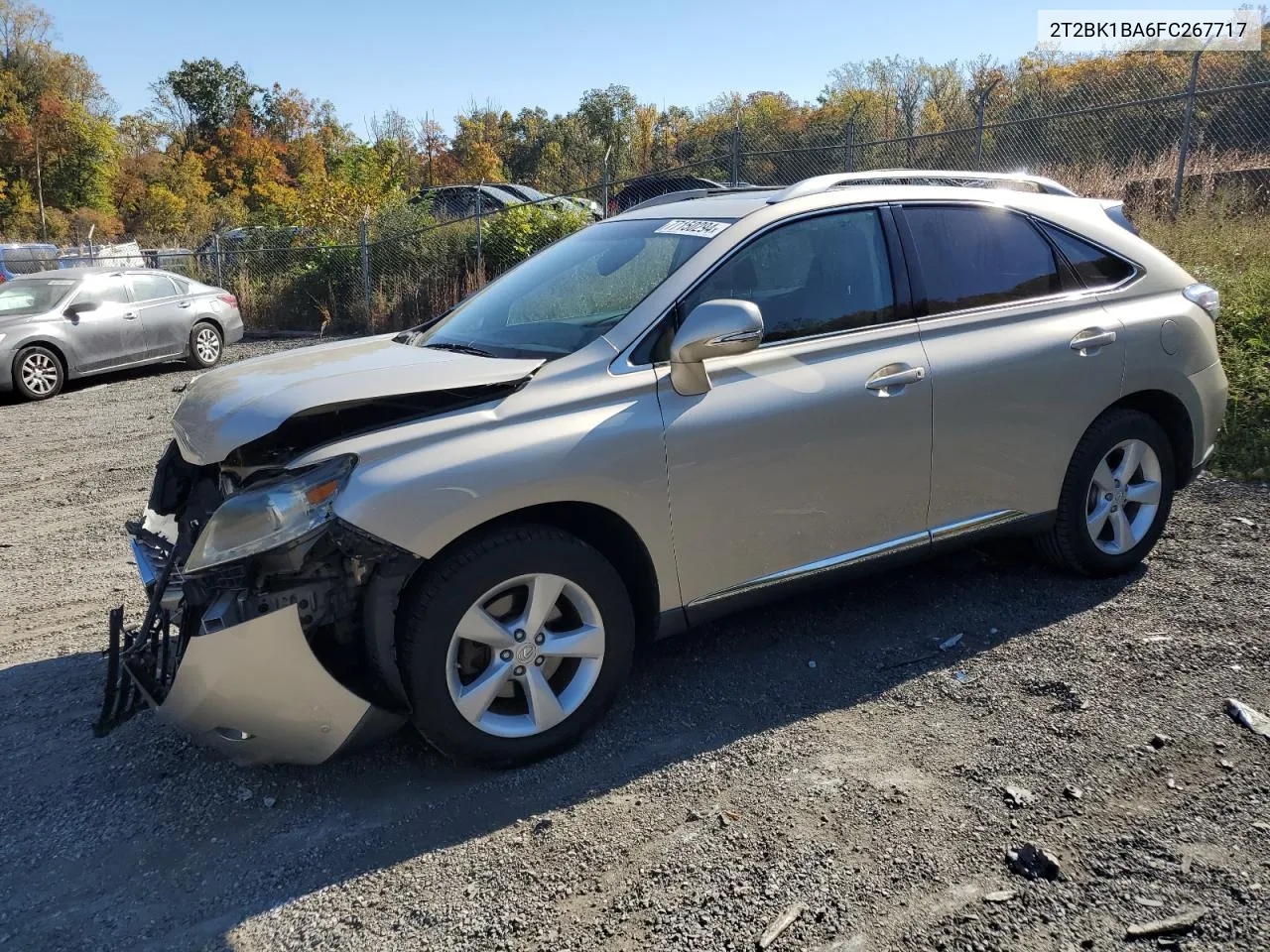 2015 Lexus Rx 350 Base VIN: 2T2BK1BA6FC267717 Lot: 77150294