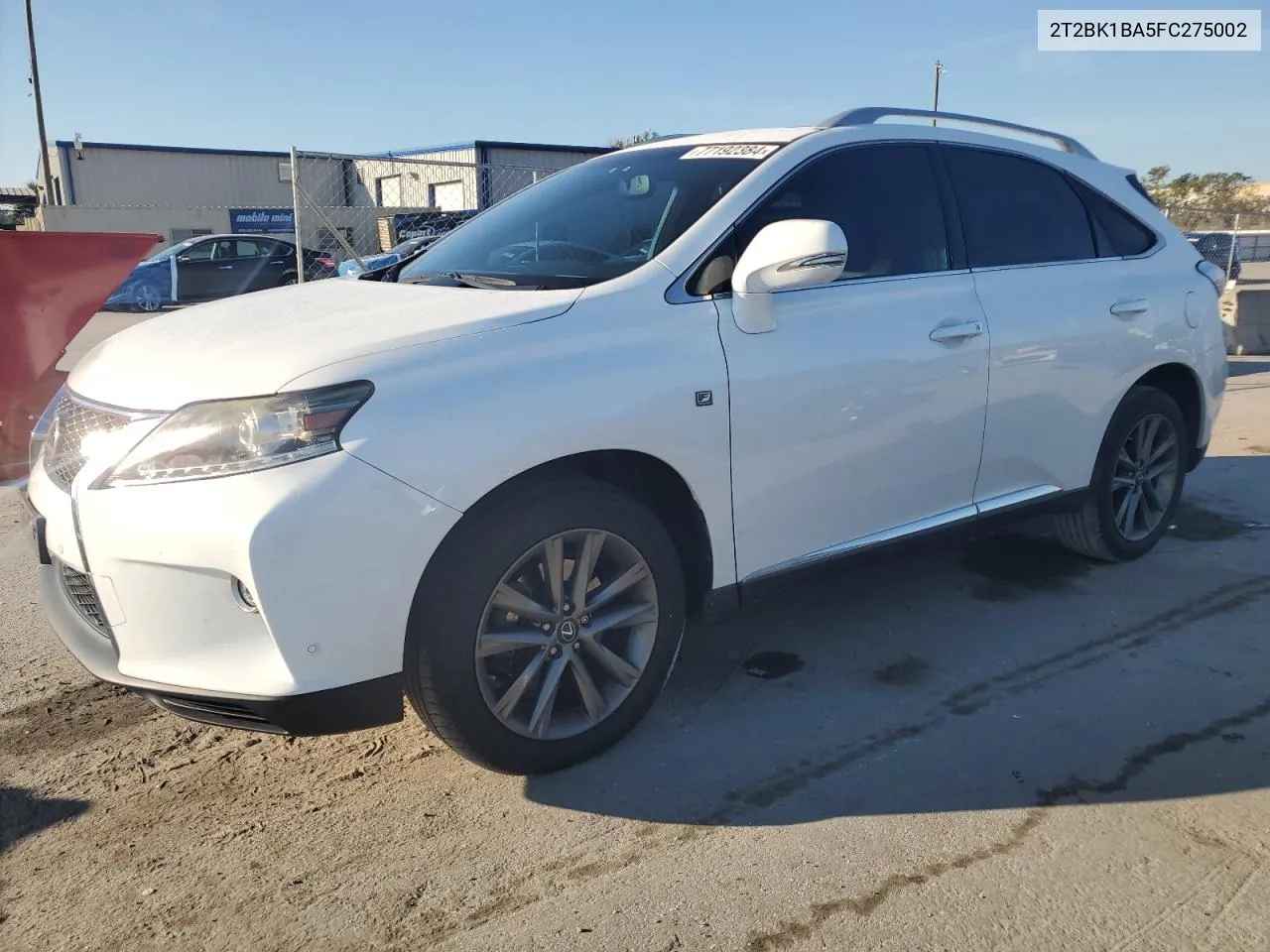 2015 Lexus Rx 350 Base VIN: 2T2BK1BA5FC275002 Lot: 77192384