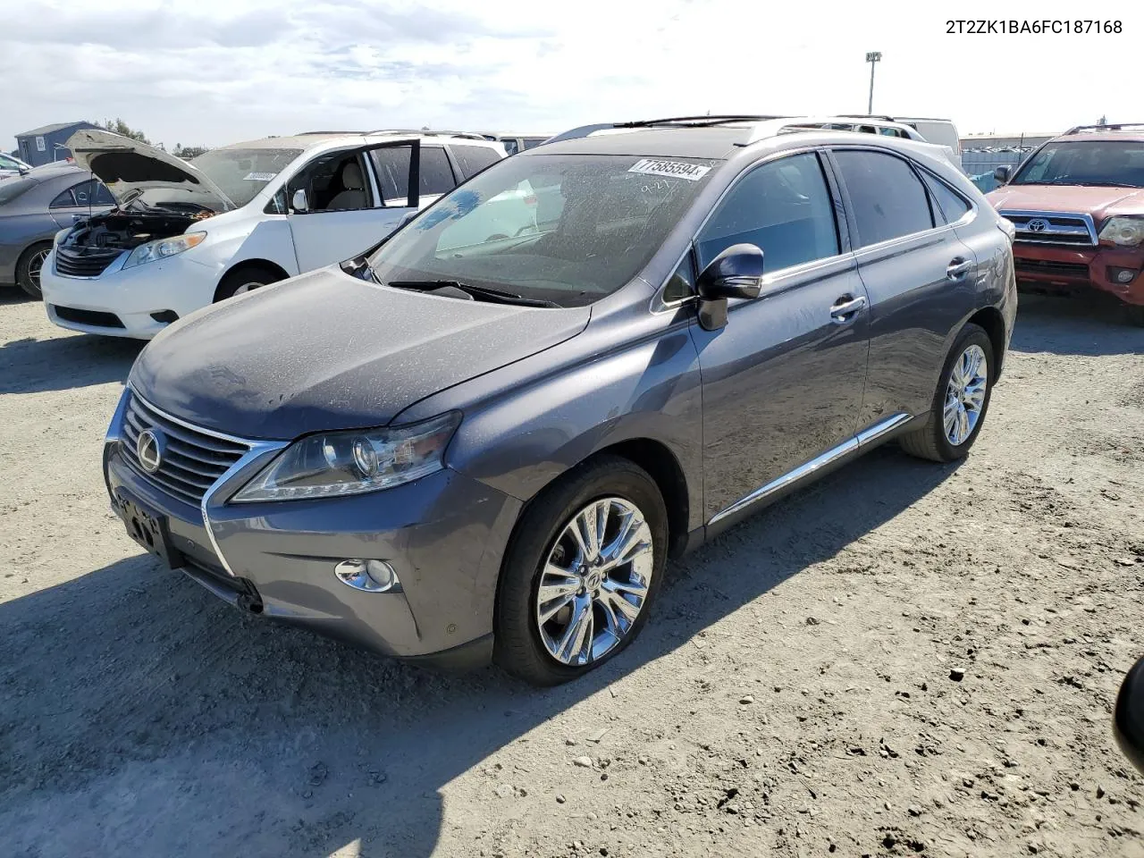 2015 Lexus Rx 350 VIN: 2T2ZK1BA6FC187168 Lot: 77585594