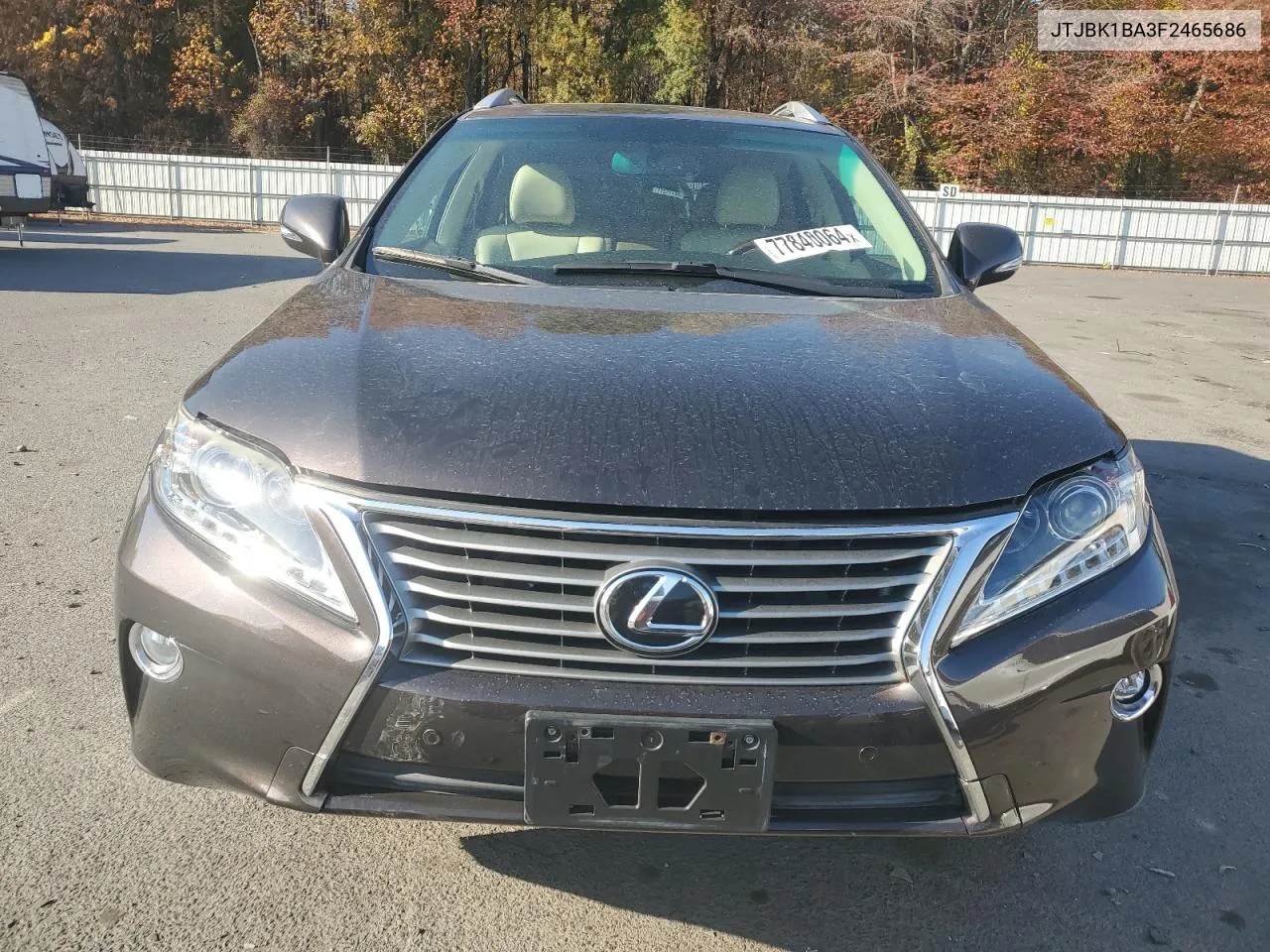 2015 Lexus Rx 350 Base VIN: JTJBK1BA3F2465686 Lot: 77840064