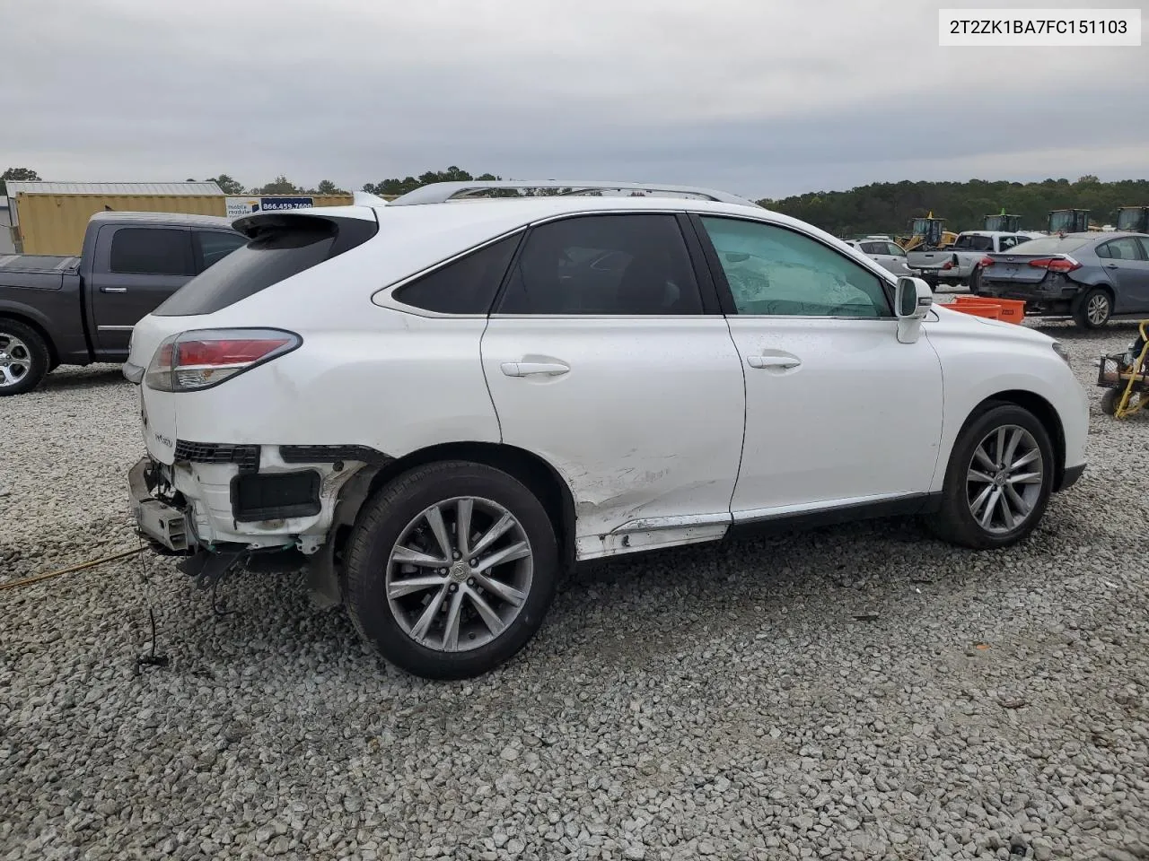 2015 Lexus Rx 350 VIN: 2T2ZK1BA7FC151103 Lot: 77967994