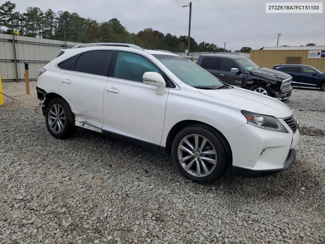 2015 Lexus Rx 350 VIN: 2T2ZK1BA7FC151103 Lot: 77967994