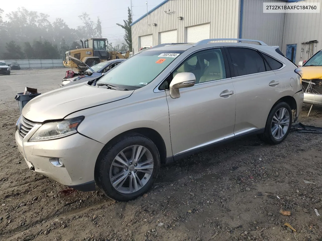 2015 Lexus Rx 350 VIN: 2T2ZK1BAXFC184760 Lot: 78051034