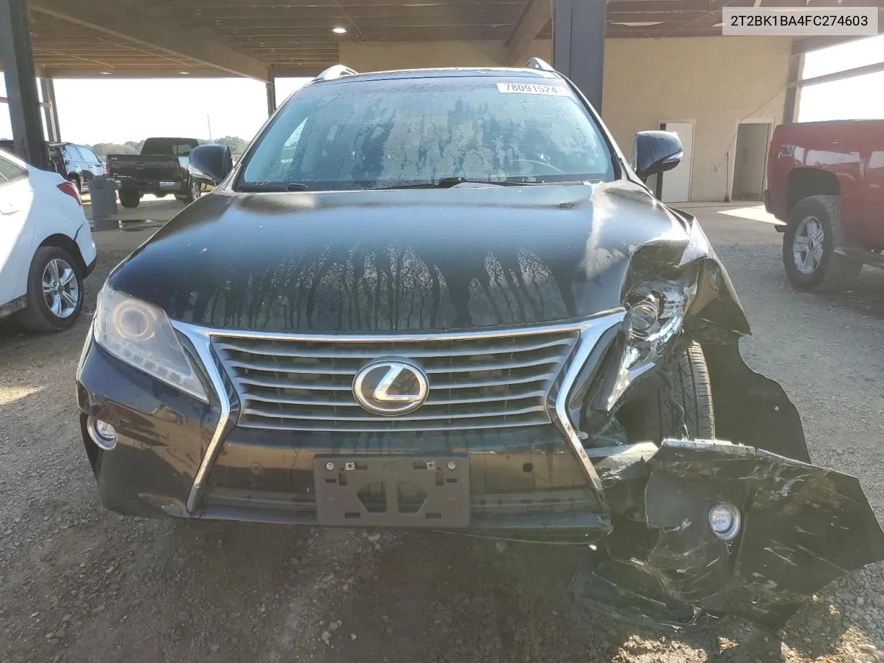 2015 Lexus Rx 350 Base VIN: 2T2BK1BA4FC274603 Lot: 78091524