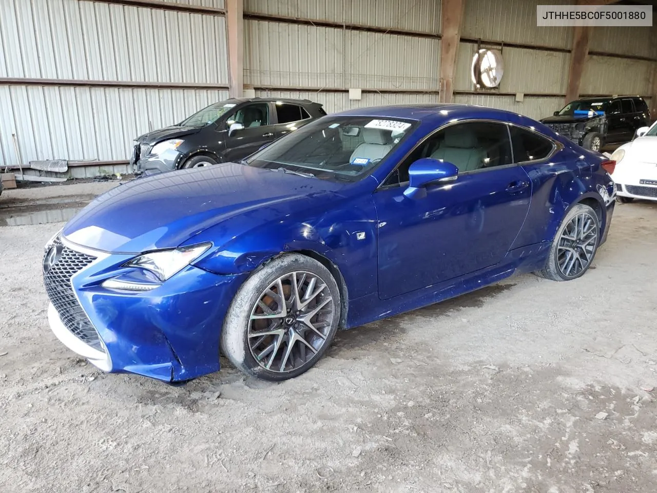 2015 Lexus Rc 350 VIN: JTHHE5BC0F5001880 Lot: 78278324