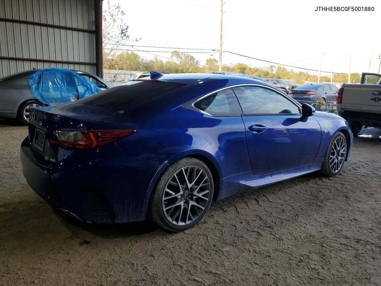 2015 Lexus Rc 350 VIN: JTHHE5BC0F5001880 Lot: 78278324