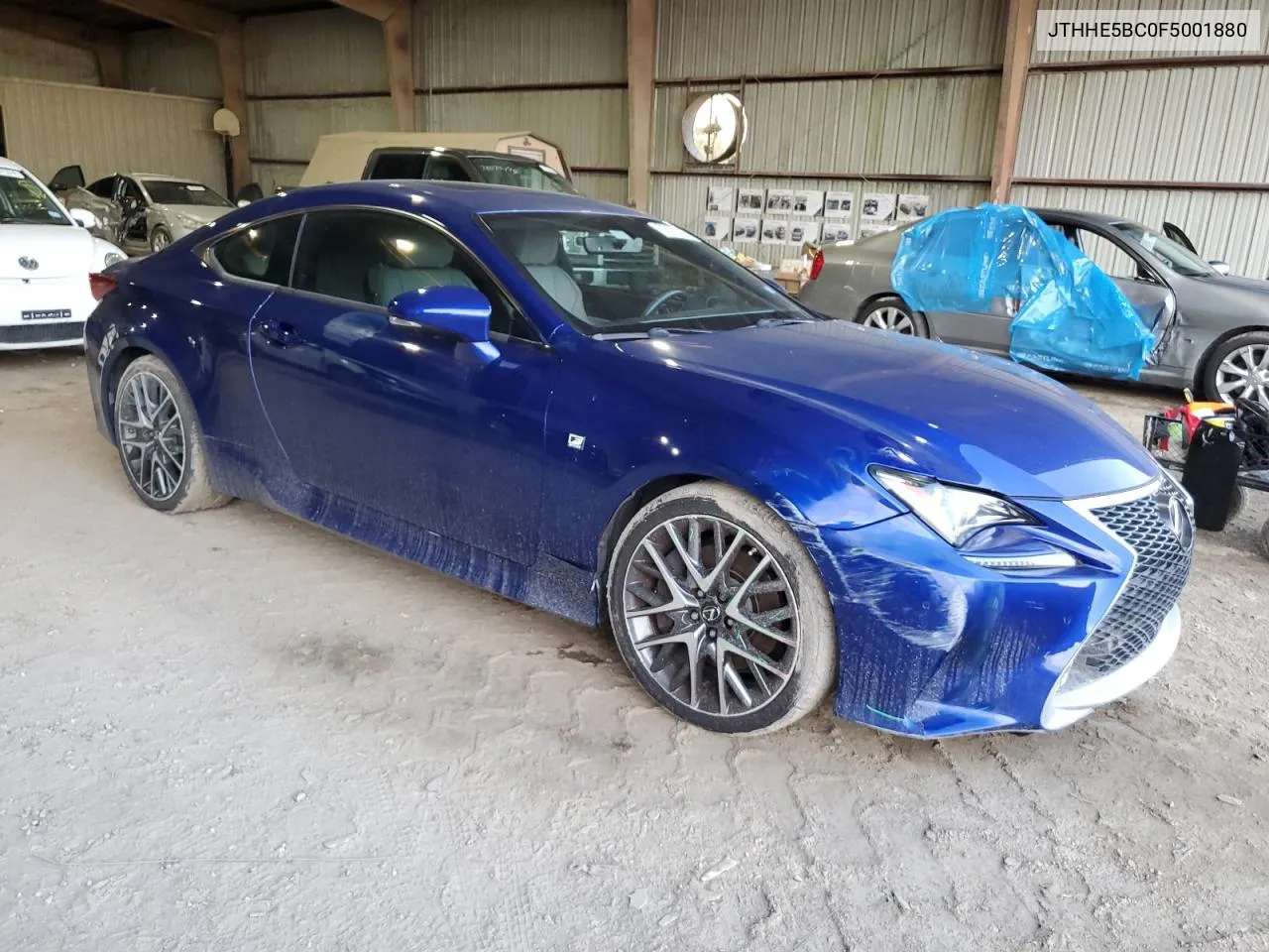 2015 Lexus Rc 350 VIN: JTHHE5BC0F5001880 Lot: 78278324