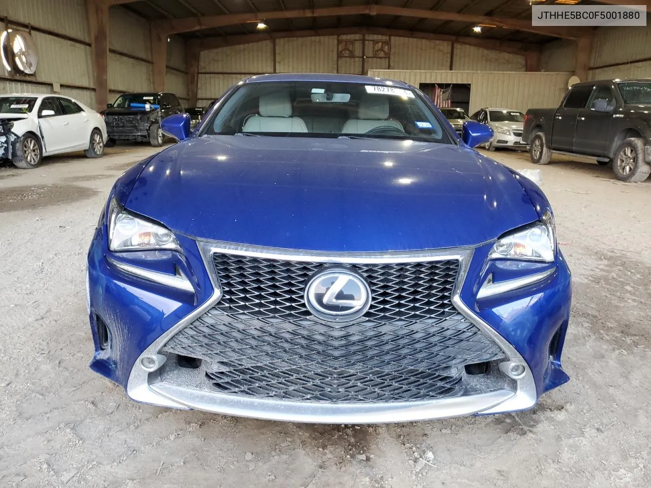 2015 Lexus Rc 350 VIN: JTHHE5BC0F5001880 Lot: 78278324