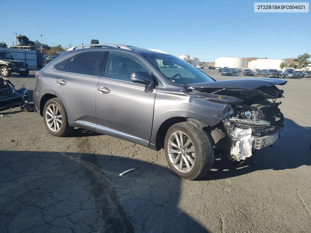 2015 Lexus Rx 450H VIN: 2T2ZB1BA5FC004021 Lot: 78402084