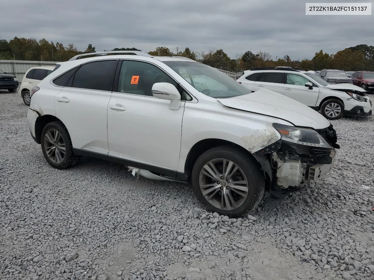 2015 Lexus Rx 350 VIN: 2T2ZK1BA2FC151137 Lot: 78550494