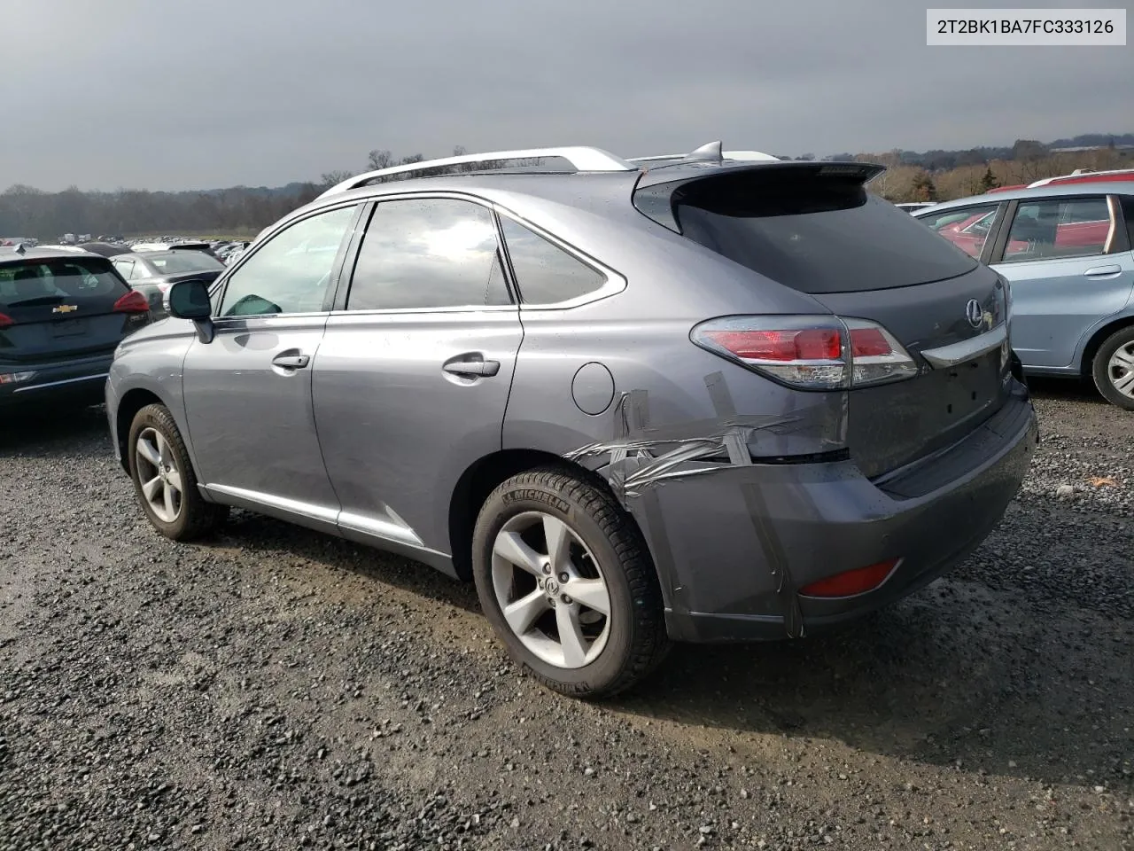 2015 Lexus Rx 350 Base VIN: 2T2BK1BA7FC333126 Lot: 79719264