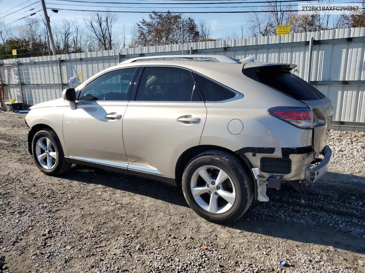 2015 Lexus Rx 350 Base VIN: 2T2BK1BAXFC290367 Lot: 79851234