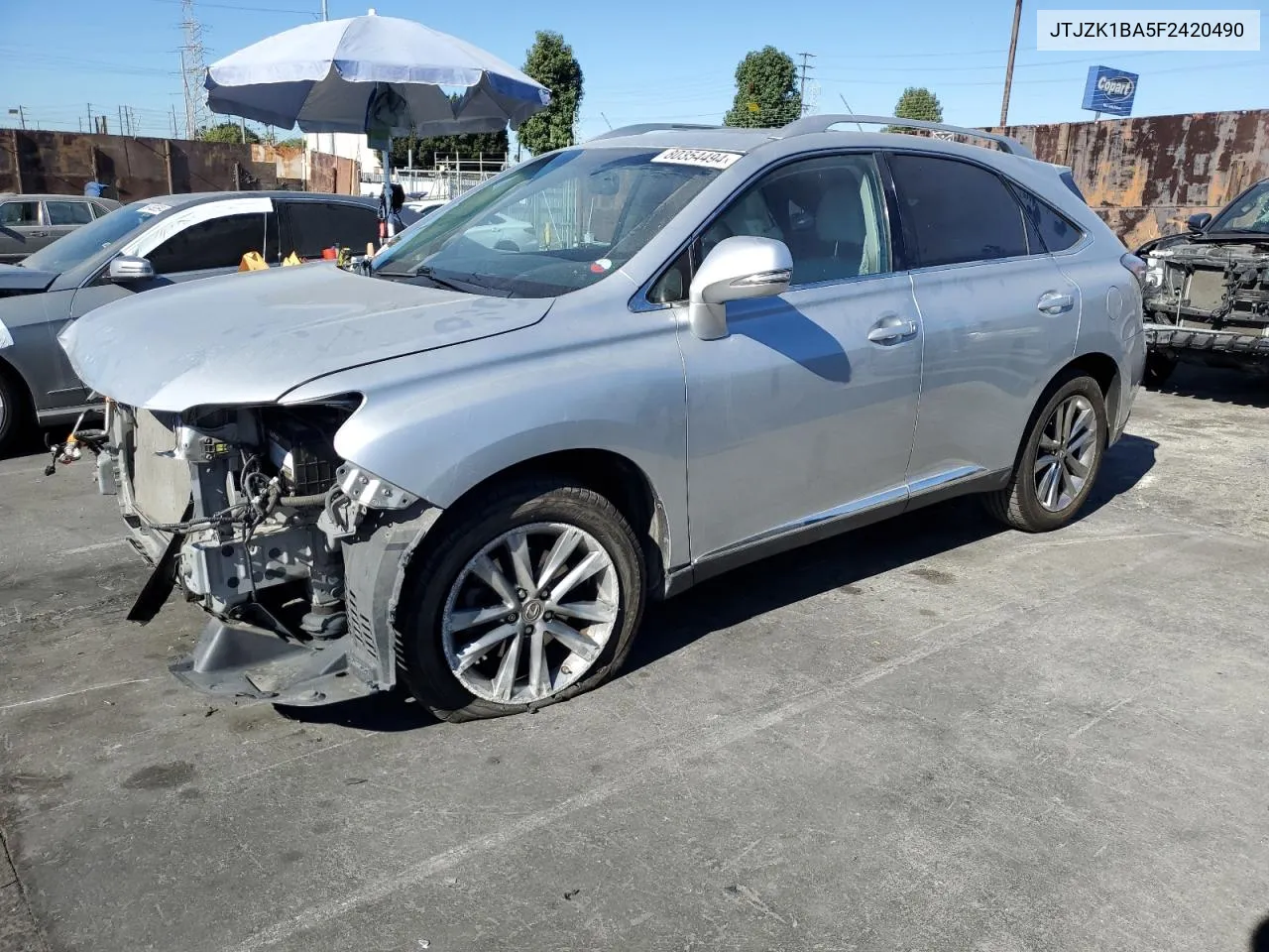 2015 Lexus Rx 350 VIN: JTJZK1BA5F2420490 Lot: 80354494